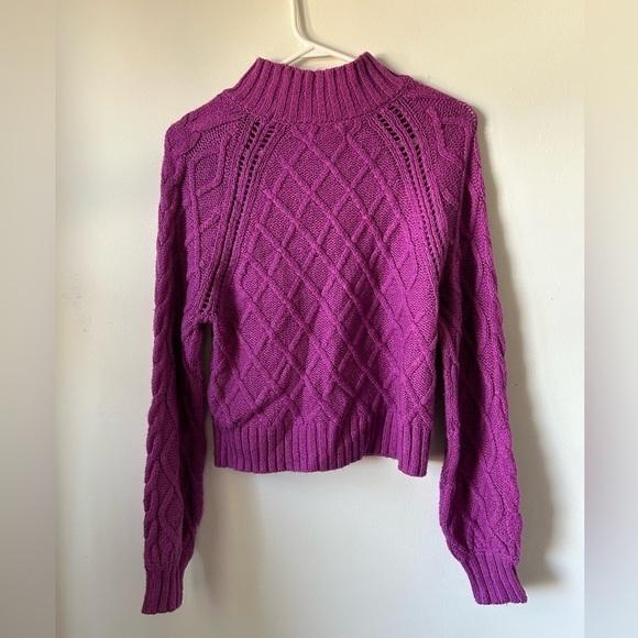 American Eagle  Purple Knit Sweater - Picture 2 of 3